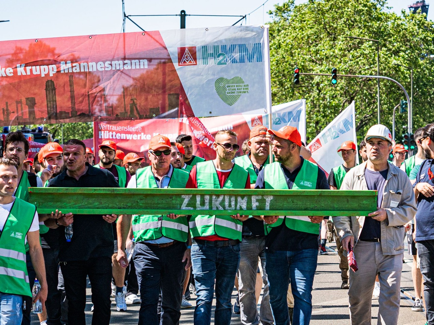 Stahl-Aktionstag am 14.6.2023 in Duisburg