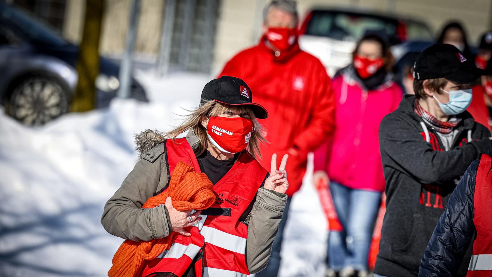 Tarifrunde Textil und Bekleidung, Warnstreik Ibena Bocholt NRW