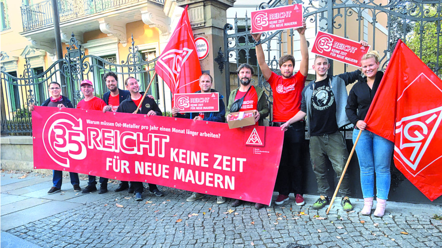 Aktionen für die 35-Stunden-Woche