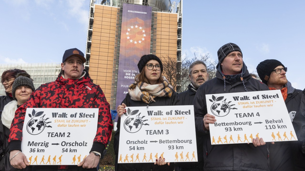 Walk of Steel: Zu Fuß nach Brüssel - für eine faire Transformation