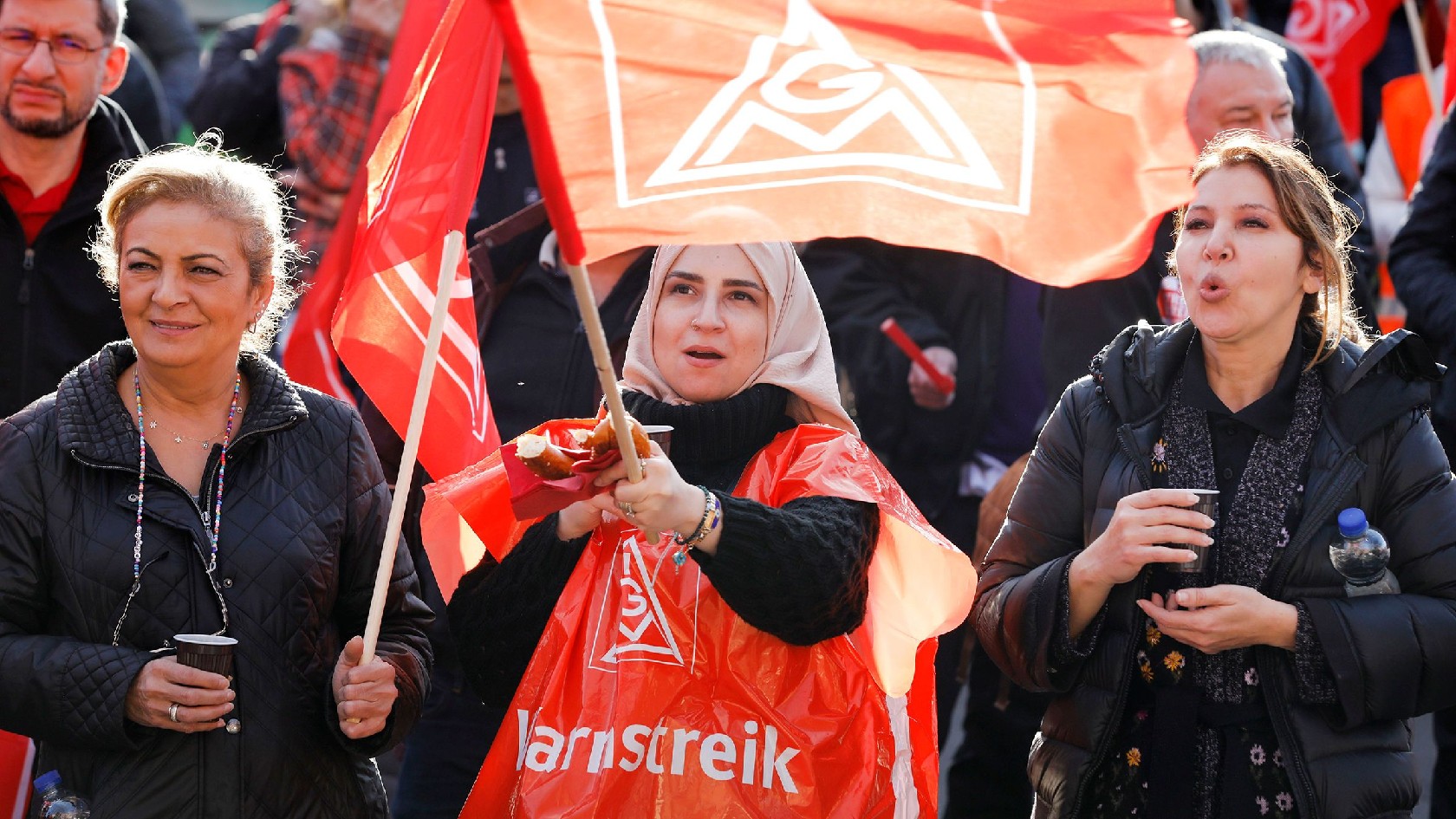 Warnstreik Berlin, Brandenburg, Sachsen