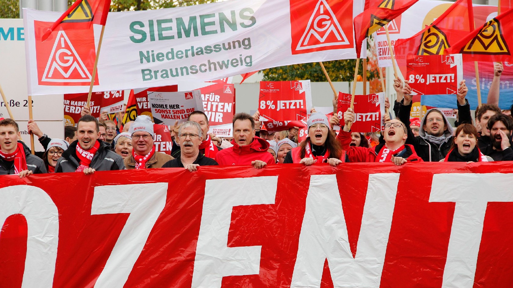 Warnstreik Braunschweig / Niedersachsen