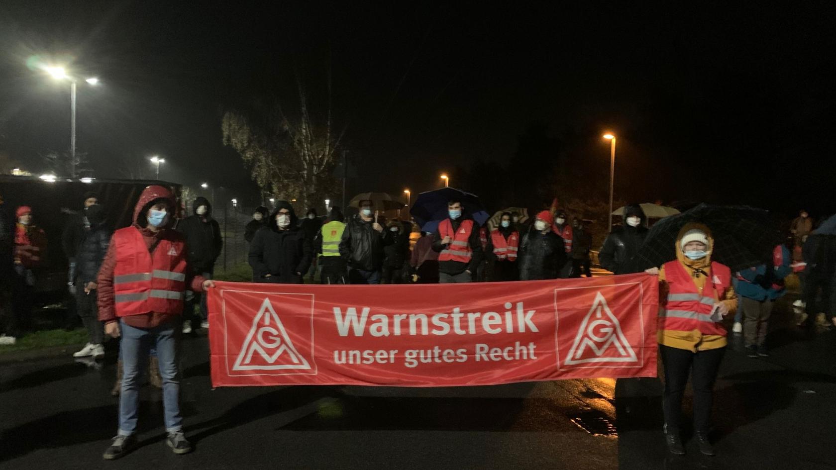 Warnstreik bei Conti in Babenhausen