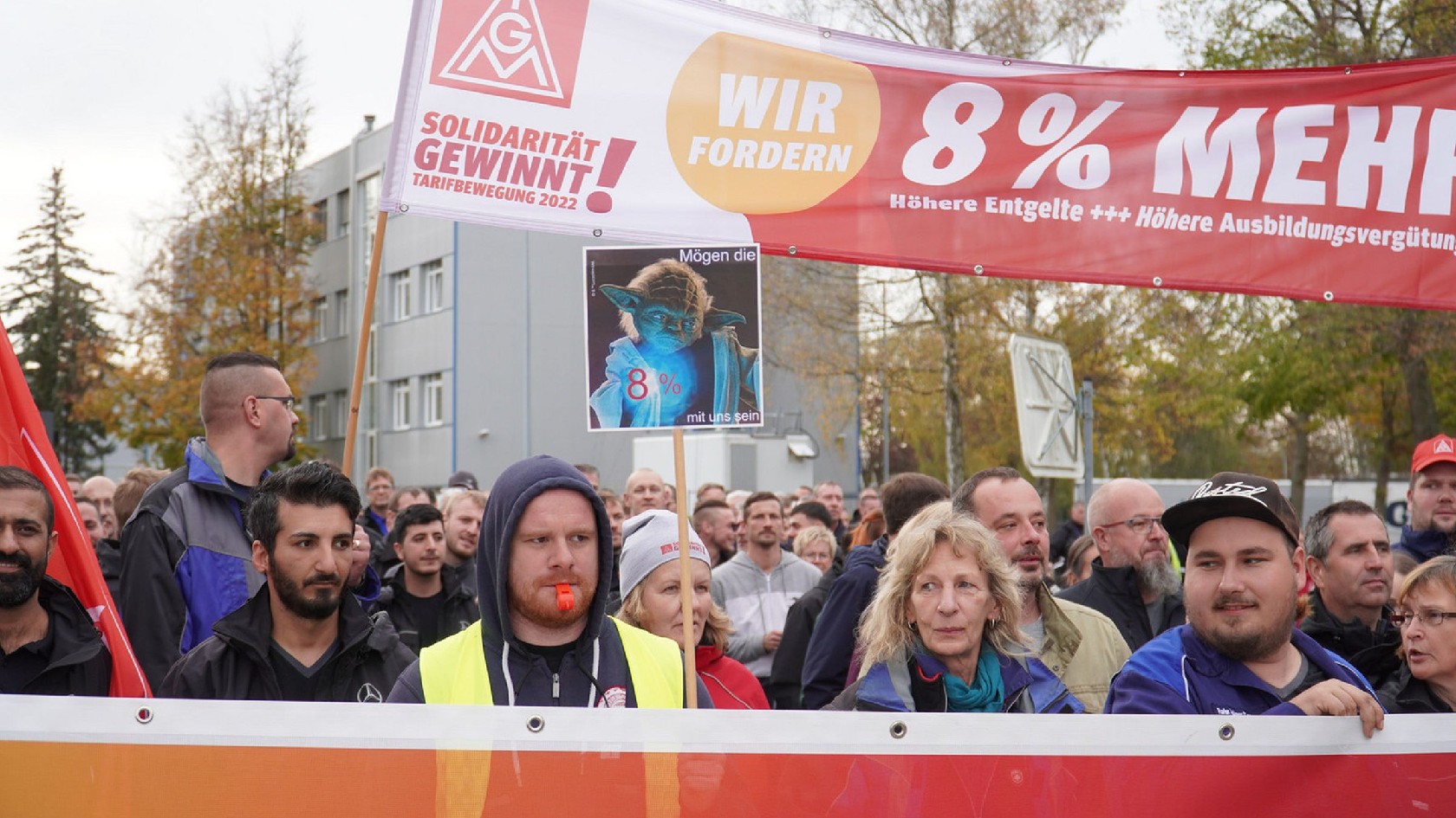 Warnstreik in Ludwigsfelde