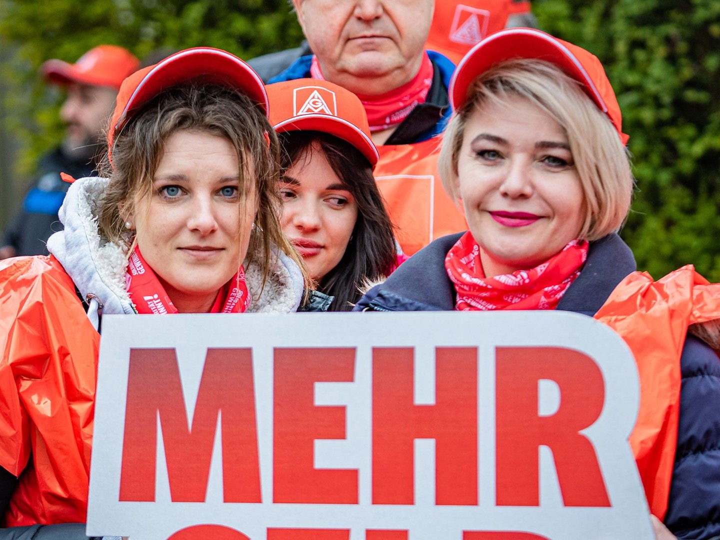 Warnstreik Textil-Tarifrunde in Rheine am 23.03.2023
