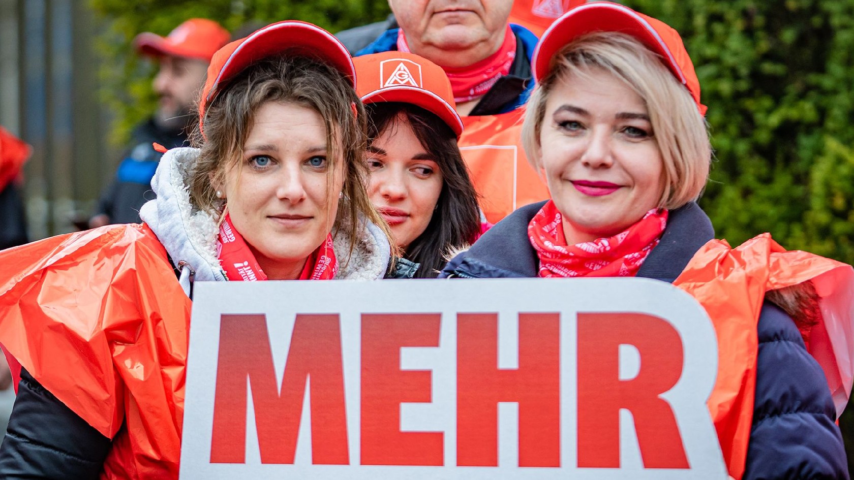Warnstreik Textil-Tarifrunde in Rheine am 23.03.2023