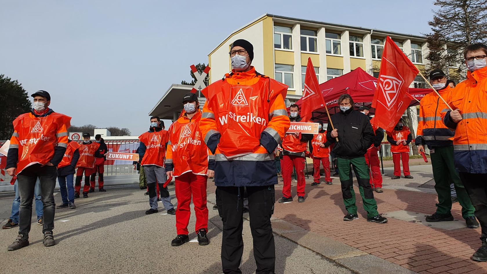 Warnstreik bei Alstom, Ostsachsen