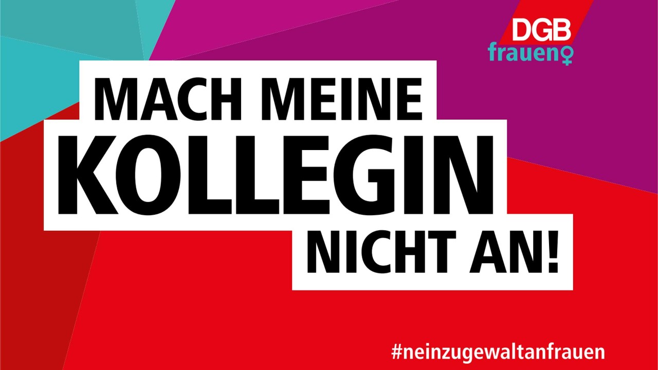 Zoom Hintergrund DGB zum Tag gegen Gewalt an Frauen
