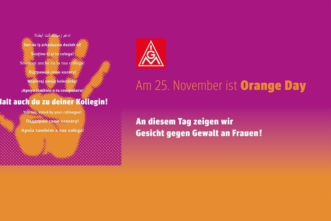 Banner Orange Day - Tag gegen Gewalt an Frauen 25. November