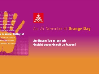 Banner Orange Day - Tag gegen Gewalt an Frauen 25. November