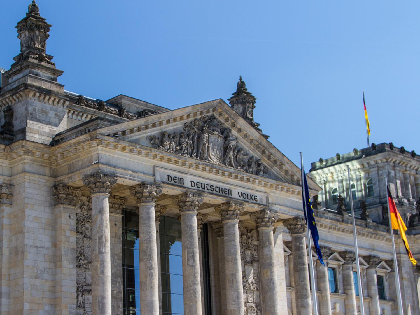 Außenansicht des Bundestages