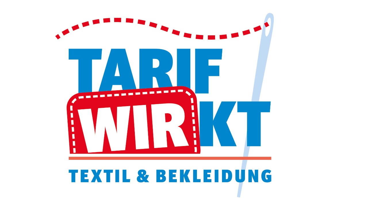 Logo zur Tarifrunde in der westdeutschen Textil- und Bekleidungsindustrie 2023