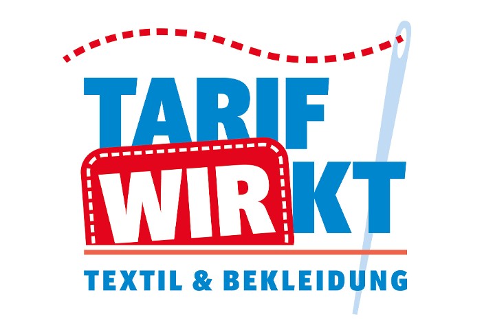 Logo zur Tarifrunde in der westdeutschen Textil- und Bekleidungsindustrie 2023